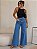Calça Jeans Wide Leg Bolso Frontal - Imagem 2