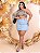 Saia Jeans Plus Size Lisa Básica - Imagem 3