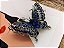 Broche Borboleta Prateada azul - Imagem 4
