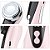 Massageador facial elétrico anti envelhecimento com led rosa - Imagem 3