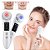 Massageador facial elétrico anti envelhecimento com led branco - Imagem 2