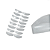 Molde para lash lifting com glitter - Imagem 1