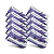 Luva descartavel em látex roxo purple (pouco pó) UniGloves 1000un - Imagem 1