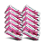 Luva descartavel rosa pink com pouco pó UniGloves 1000un - Imagem 1