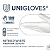 Luva Nitrilo Premium White UniGloves 100un (sem pó) - Imagem 3