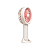 Ventilador de Mão Branco e Rosa 3 Velocidades com Suporte para Extensão de Cílios - Imagem 2