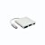 Cabo MD9 USB‑C para HDMI + USB 3.0 + USB‑C Branco – Plug&Play 4K, Ideal para Notebooks & MacBooks - Imagem 1
