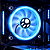 Cooler Bluecase Fan Ring 120mm LED Azul BFR-05B Alto Fluxo Silencioso PC - Imagem 2