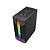 Gabinete Gamer Kmex CG 01A9 Bifrost com 6 LEDs RGB design moderno preto - Imagem 3