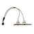 Cabo Adaptador Espelho Traseiro 2 Portas USB Bracket Header - Imagem 3