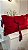 Capa de Travesseiro Vermelho Liso – Laços Xadrez - Imagem 1