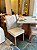 Mesa Alice 1.20 x 0.80 com 4 Cadeiras Linho - Imagem 3