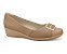 Sapato Conforto Anabela Feminino Comfortflex Caqui - Imagem 1