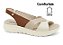 Sandalia Comfortflex Coconut SlingBack Couro - Imagem 1