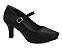 Sapato Boneca de Salto Comfortflex Preto - Imagem 1
