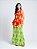 Vestido Cactus Regata | Laranja e Verde - Imagem 1