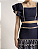 Top Linho Babado | azul marinho - Imagem 1