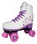Patins 4 Rodas Roller Skate Infantil Branco Ajustável Menina - Imagem 4