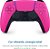 faceplate e dualsense ps5 fat c/ leitor pink semi novos - Imagem 3