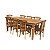 Mesa De Jantar 8 Lugares Madeira Maciça Cadeiras Leque Promoção - Imagem 1