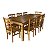 Mesa De Jantar 8 Lugares Cadeiras ABC Madeira De Demolição - Imagem 2