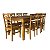 Mesa De Jantar 8 Lugares Cadeiras ABC Madeira De Demolição - Imagem 3