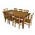 Mesa De Jantar 8 Lugares Cadeiras ABC Madeira De Demolição - Imagem 1