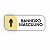 Placa Porta Sinalização Banheiro Masculino Acrílico - Imagem 1