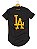 Camiseta Longline Algodão LA Los Angels Destroyed Orange Ref 453 - Imagem 4