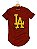Camiseta Longline Algodão LA Los Angels Destroyed Orange Ref 453 - Imagem 1