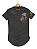 Camiseta Longline Algodão Lion Orange Ref l53 - Imagem 1