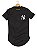 Kit 3 Camisa Camiseta Masculina Longline Algodão StreetWear NY New York LK03 - Imagem 3