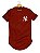 Kit 3 Camisa Camiseta Masculina Longline Algodão StreetWear NY New York LK03 - Imagem 4