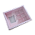 Caixa Borda para 1 vela de 70g + 6 doces - Rosa - Imagem 1