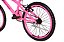 Bicicleta Vellares Splash Girl Aro20 Rosa Neon - Imagem 5