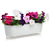 Jardineira Autoirrigável Floreira para plantas, temperos e flores - Branca - Raiz - Imagem 3