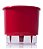 Vaso Auto Irrigável N 02 - Pequeno - Raiz Vermelho - 12 x 11cm - Imagem 2