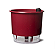 Vaso Autoirrigável N 03 - Médio - Geleia de Framboesa - 16 x 14cm - Coleção Terrazzo Raiz - Imagem 3