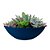 Vaso Bacia P Azul Macaúba - 34x11cm - Vasap Design - Imagem 1