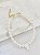 Pulseira menina com pérola de agua doce natural banhado a ouro 18k - Imagem 1