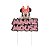 Vela Mouse Menina Rose Glitter Decoração Silver Festas - Imagem 1