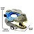Máscara Dinossauro Articulado - Velociraptor Blue Jurassic World Dominion® - Imagem 5
