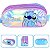 Estojo Triplo Metalizado Azul Stitch  - Disney - Imagem 2