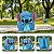 Kit Mochila De Rodinhas Stitch 18” e Lancheira Juvenil Com Orelhas Aveludadas 3D Azul UP4YOU - Disney Oficial - Imagem 2