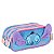 Estojo Tripo Escolar Aplique 3D Stitch Azul - Disney - Imagem 4
