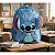 Mochila Stitch 18” Pelúcia Azul com Orelhas 3D - Disney Oficial UP4YOU - Imagem 1
