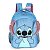 Mochila Stitch 18” Pelúcia Azul com Orelhas 3D - Disney Oficial UP4YOU - Imagem 3