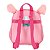 Lancheira Escolar Juvenil Média Pelúcia e Orelhas 3D Stitch & Angel com Bolso Rosa - Luxcel - Imagem 6