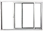 JANELA DE CORRER 2 FOLHAS (1 FIXA) SEM GRADE ALUMÍNIO BRANCO - LINHA PREMIUM - Imagem 1