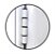PORTA LAMBRIL DUPLO LISA COM PUXADOR 60 CM ALUMÍNIO BRANCO - LINHA PREMIUM - Imagem 6